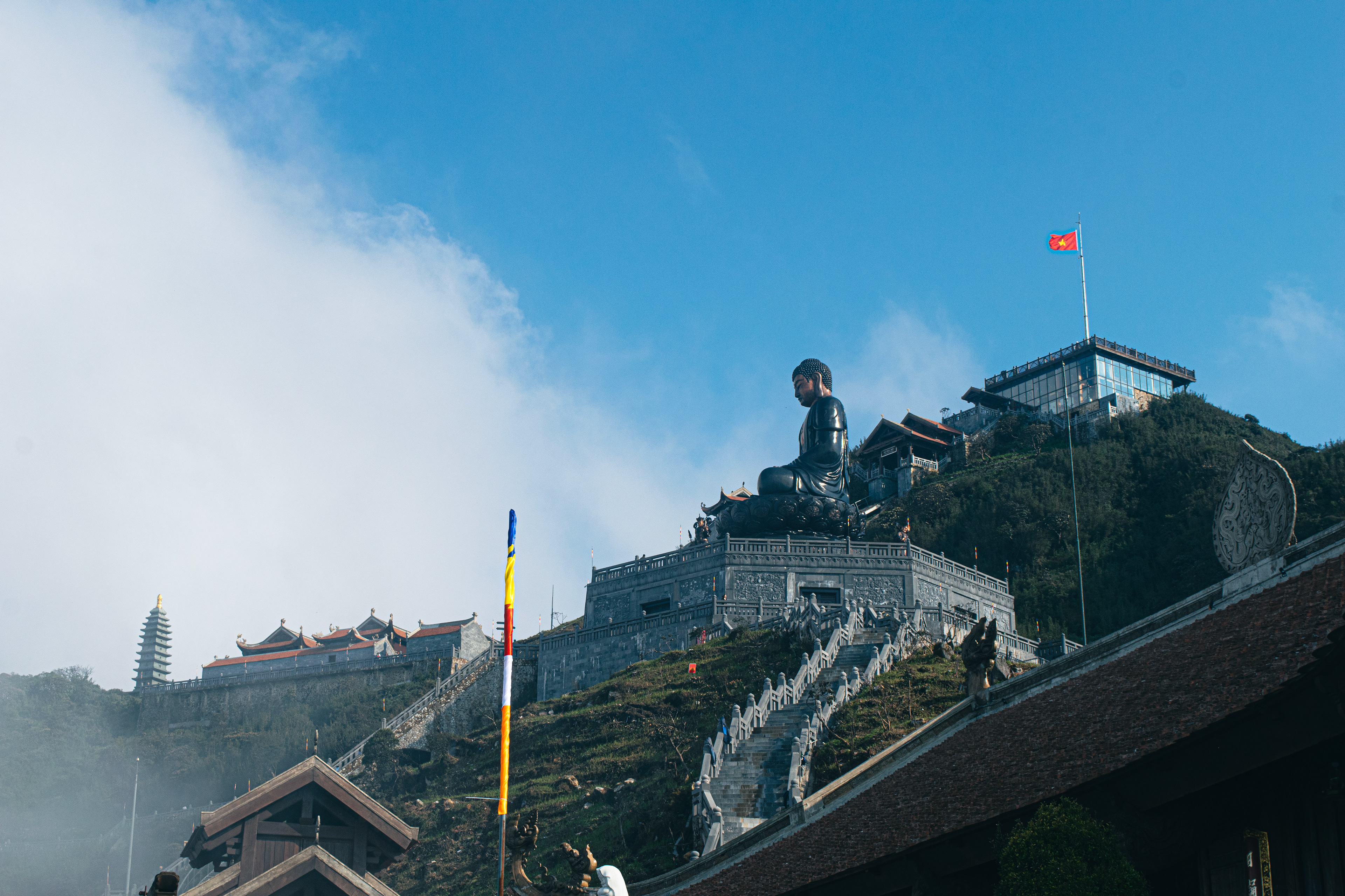 Majestic Buddha Statue in Mount Fansipan