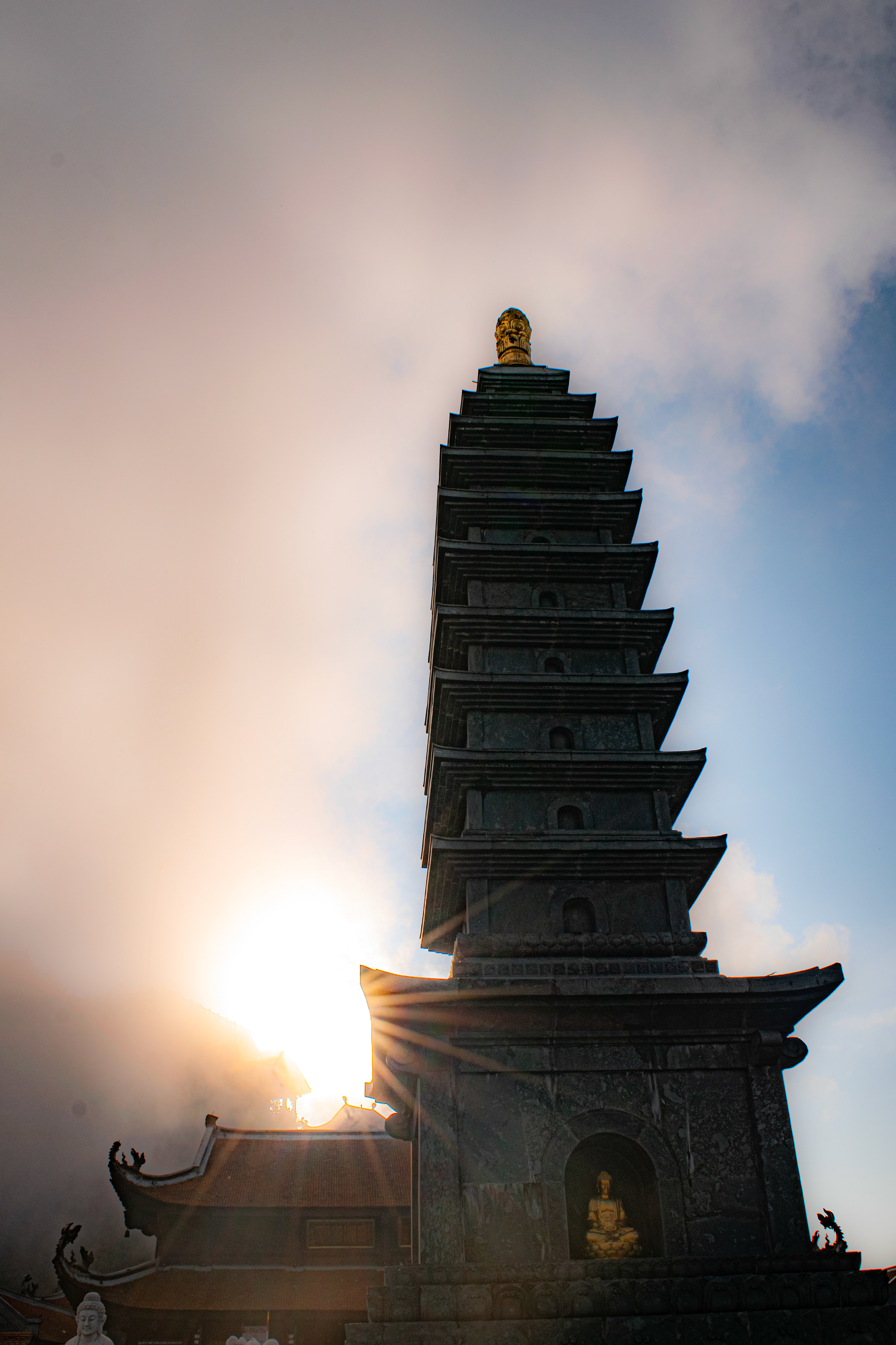 Sunset View in Mount Fansipan Pagoda