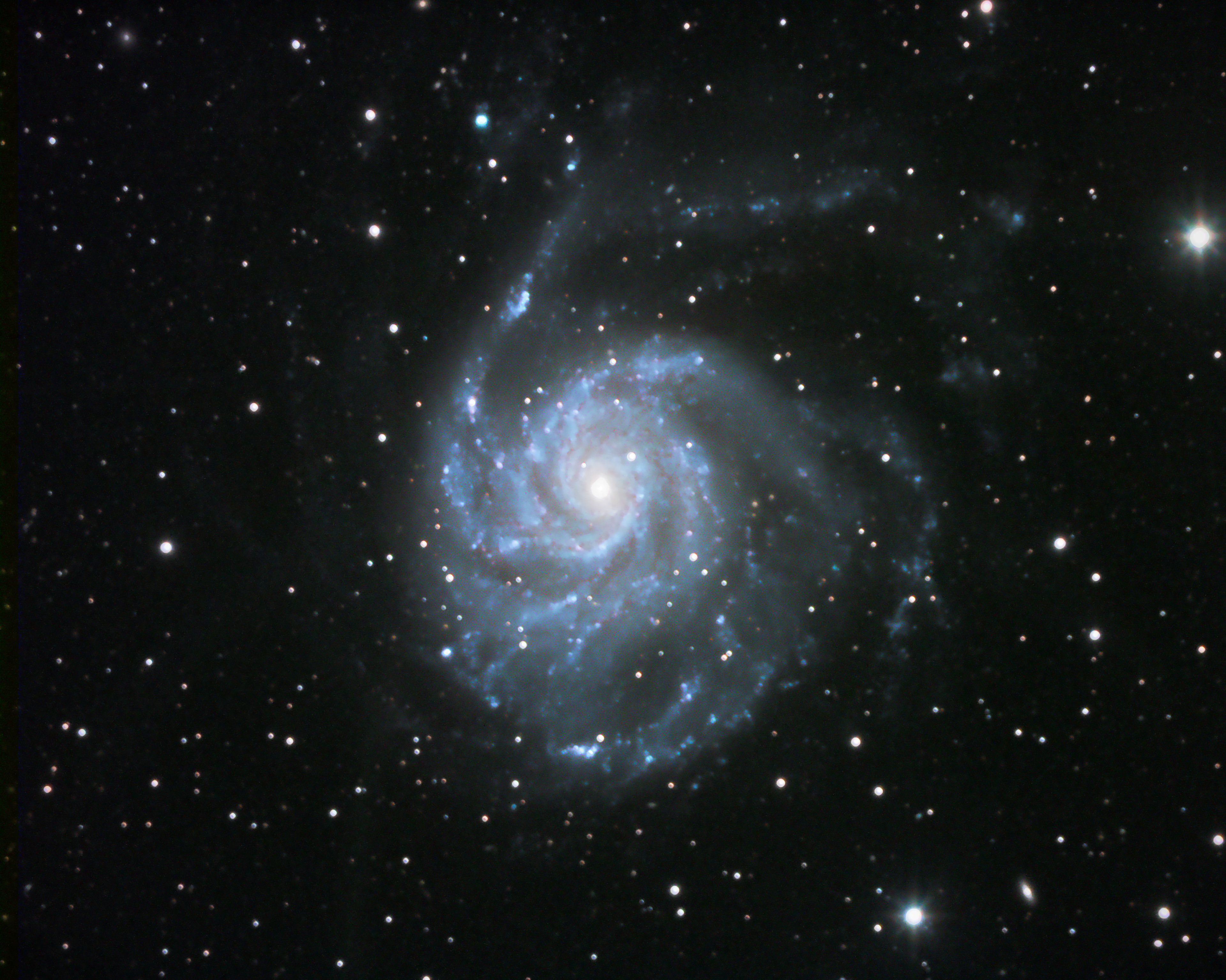 M101, the Pinwheel Galaxy — at Lockwood Valley, California.