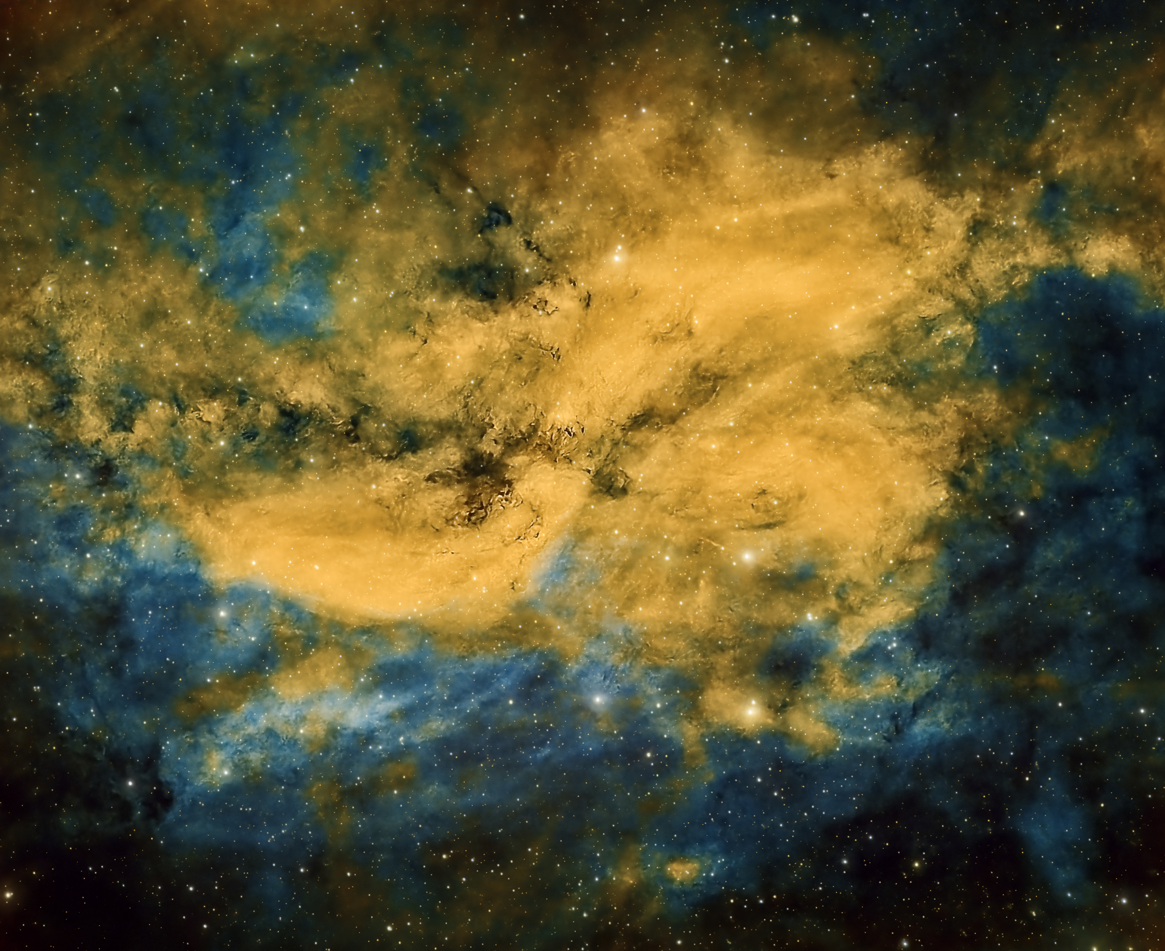 Simeis 57, the Propeller Galaxy, is part of a vast and rich HII-region in Cygnus, known as Cygnus X Complex. It was catalogued first in the early 1950s by astronomers at the Crimean Astrophysical Observatory at Simeiz, Ukraine, as the 57th object in a catalogue containing 306 HII regions.