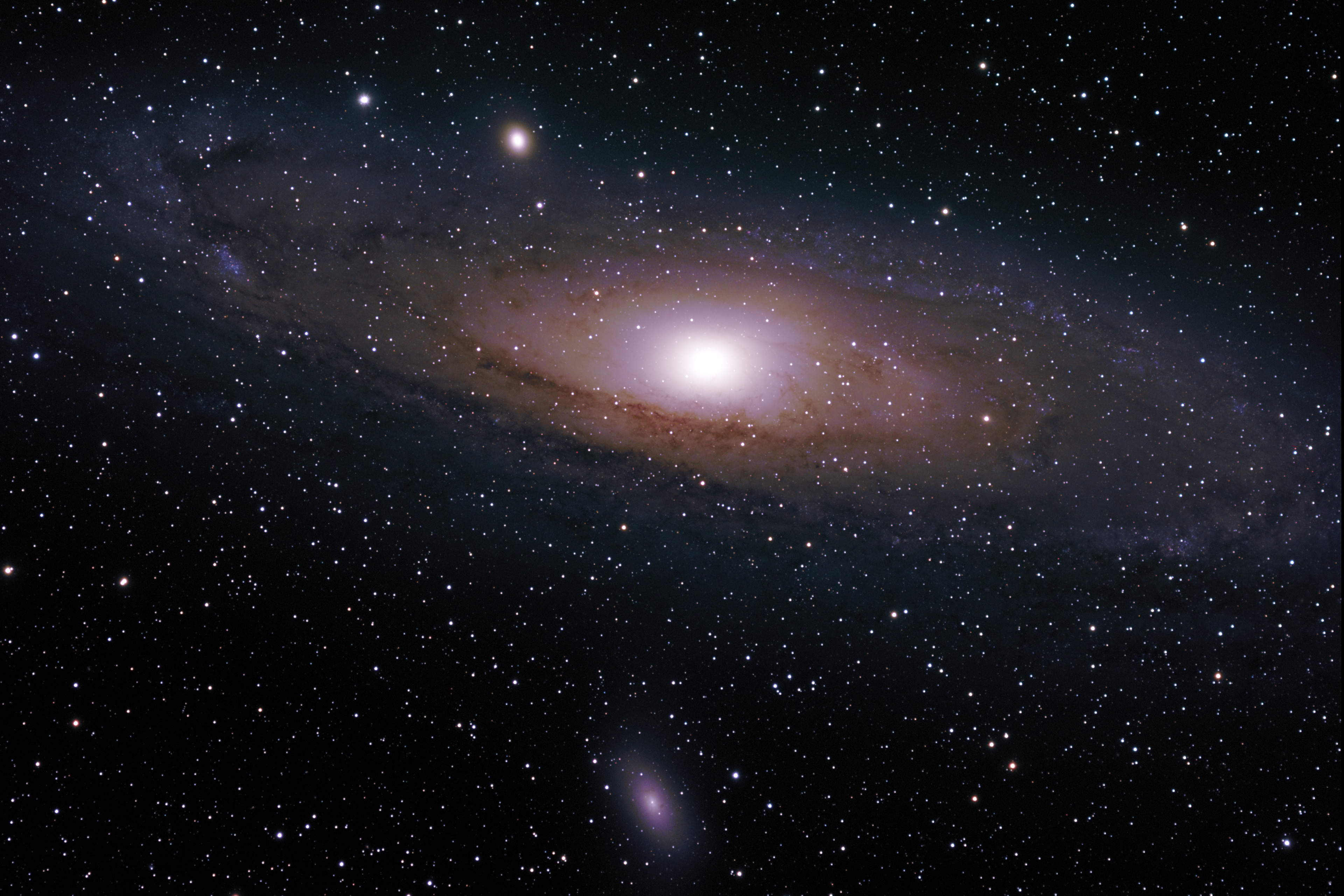 M31, Andromeda Galaxy, from Lockwood Valley, California.