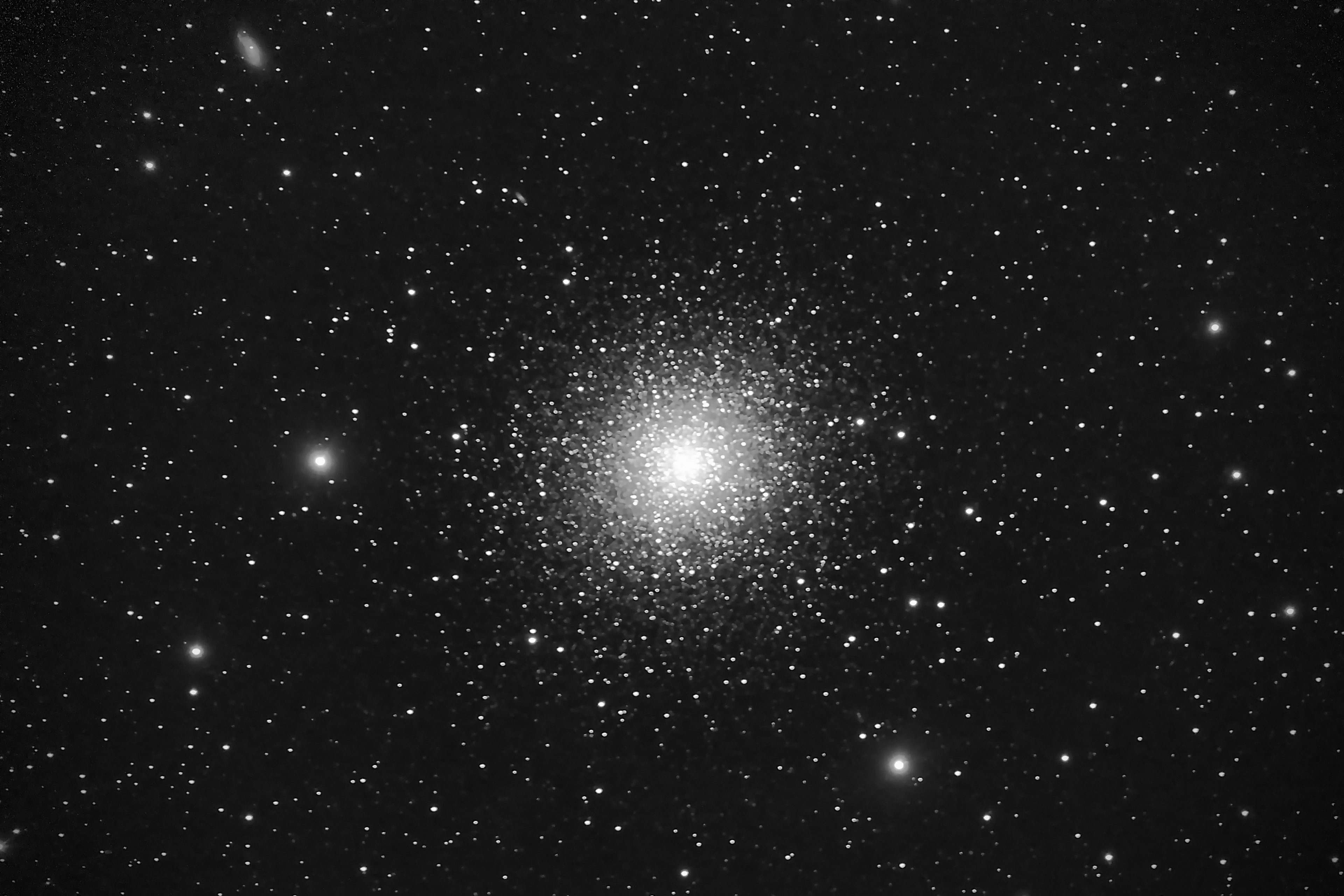 Messier 13 or M13, also designated NGC 6205 and sometimes called the Great Globular Cluster in Hercules or the Hercules Globular Cluster, is a globular cluster of several hundred thousand stars in the constellation of Hercules.