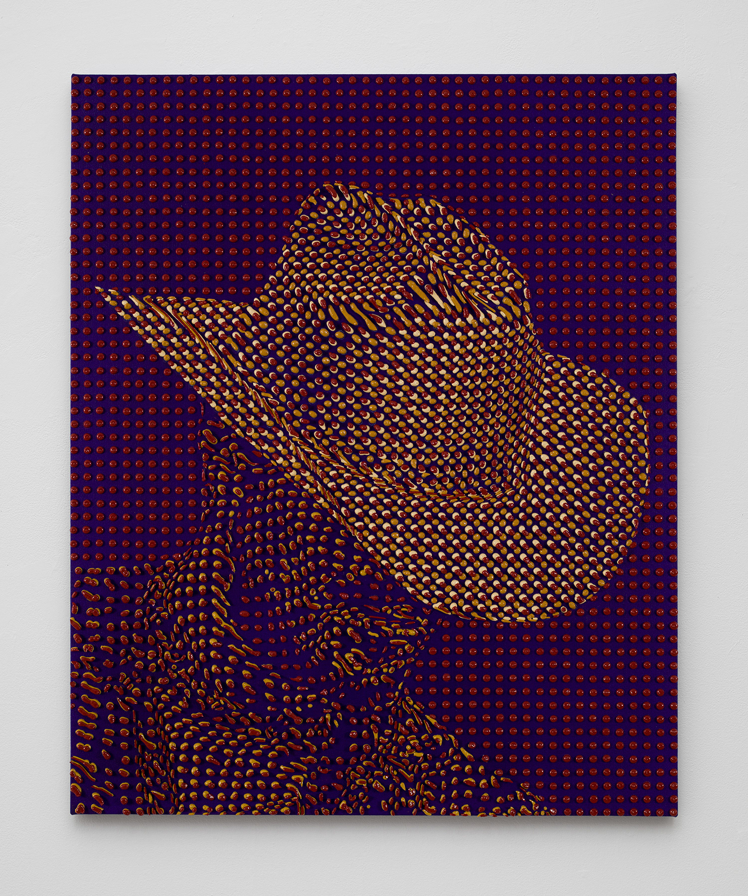 Artist Joseph Parra, painting titled Man