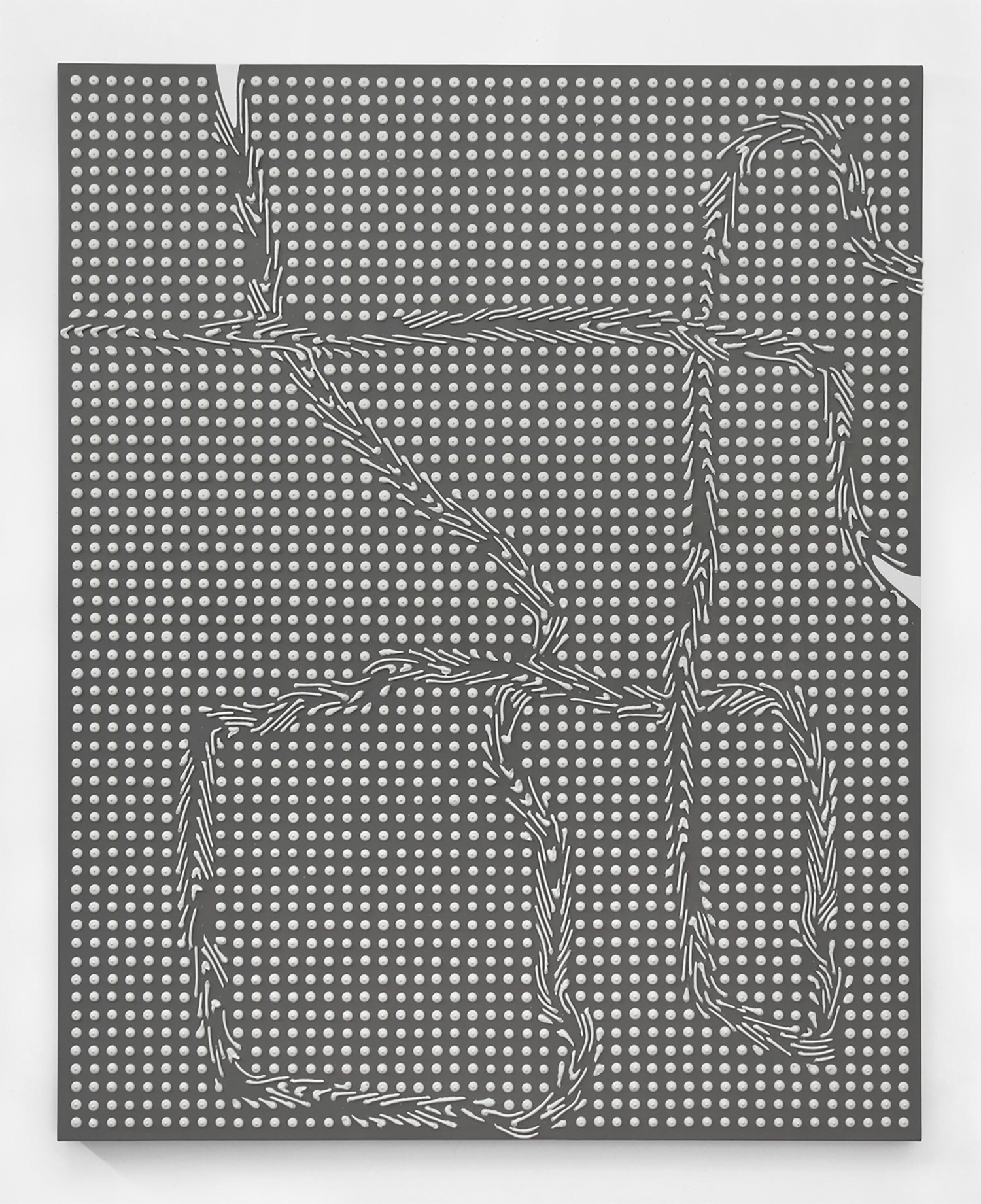 Artist Joseph Parra, Painting titled swerve