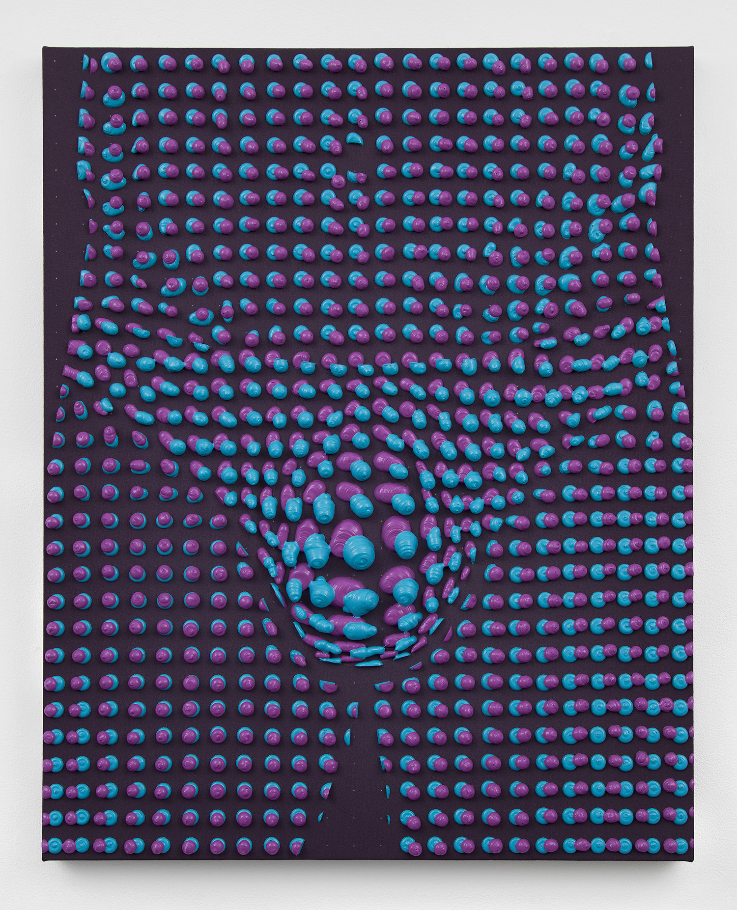 Artist Joseph Parra, painting titled Bulge