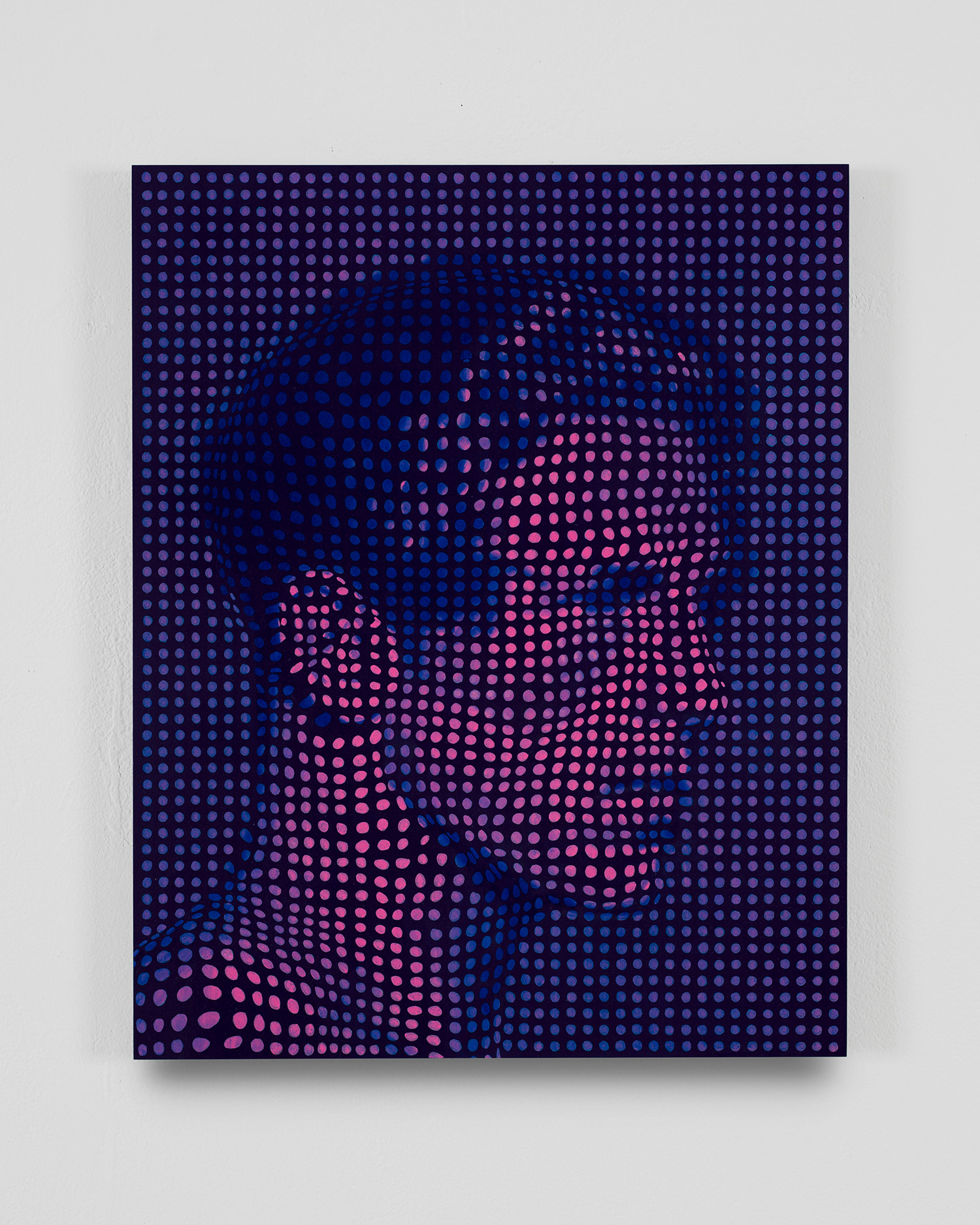 Artist Joseph Parra, painting titled Head I