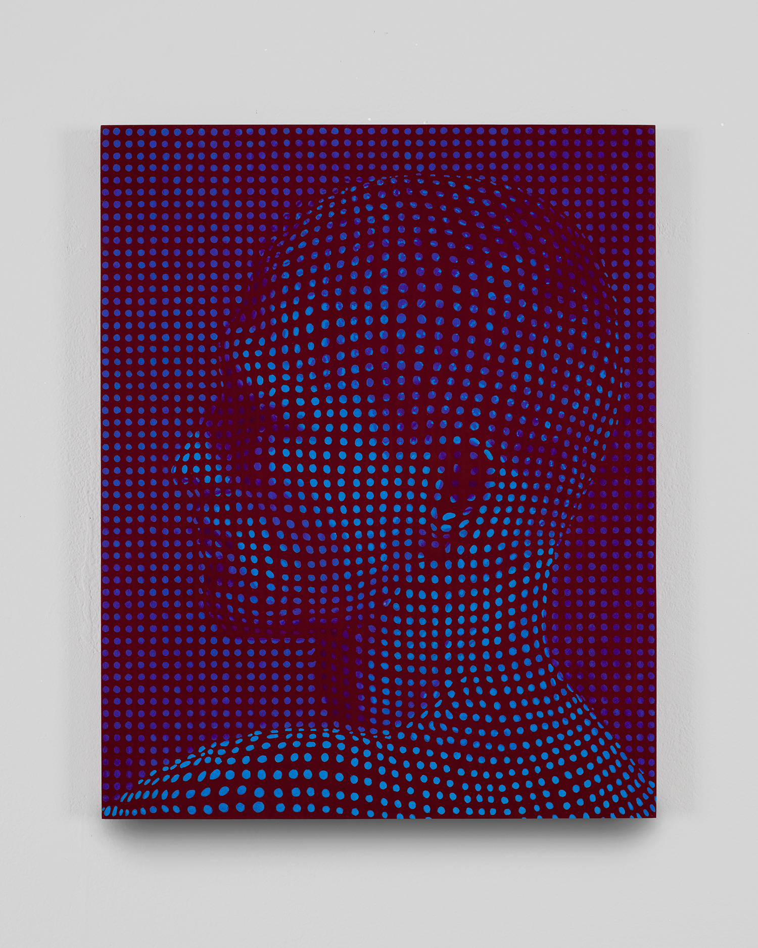 Artist Joseph Parra, painting titled Head II