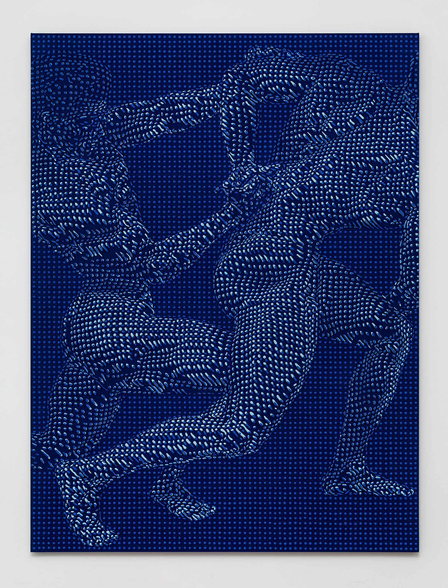 Artist Joseph Parra, painting titled Battle