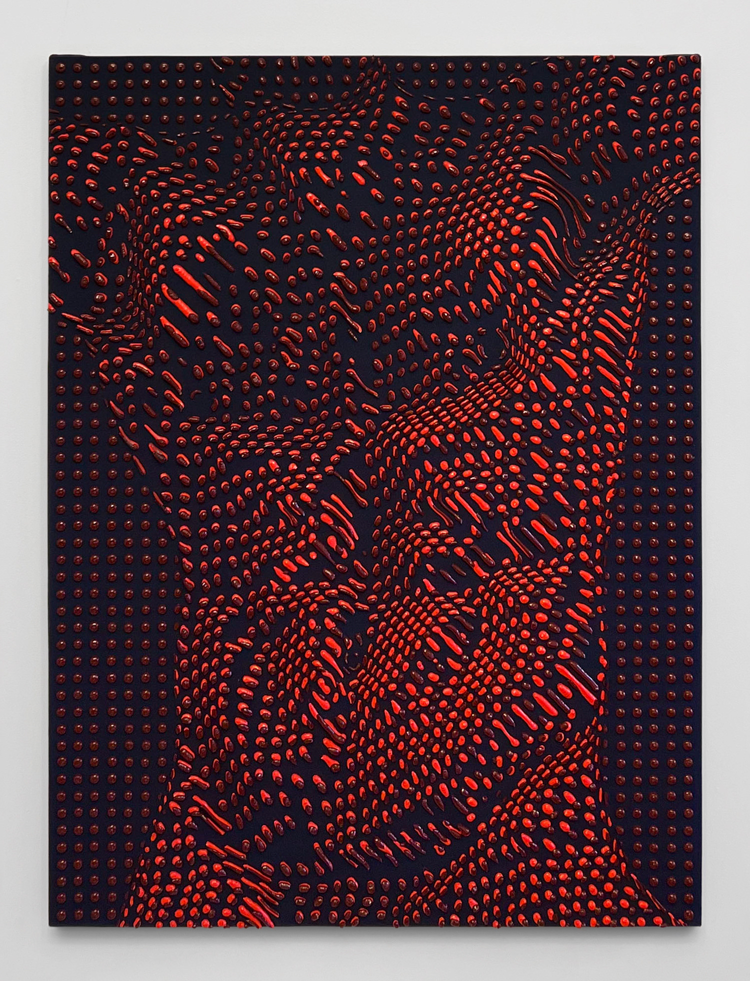 Artist Joseph Parra, painting titled Headless Torso