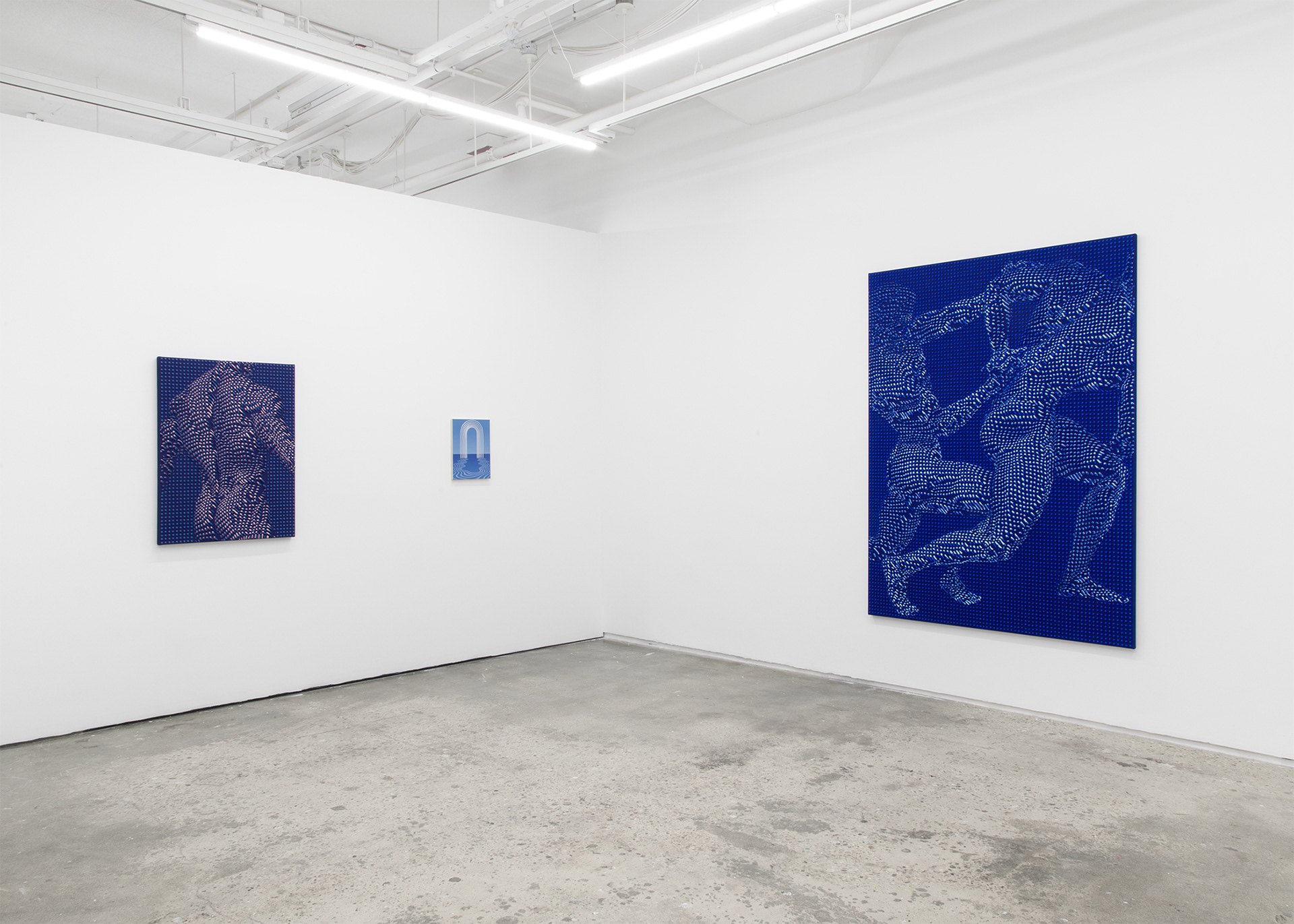 Artist Joseph Parra, exhibition This Most Distant, installation of Back, Battle