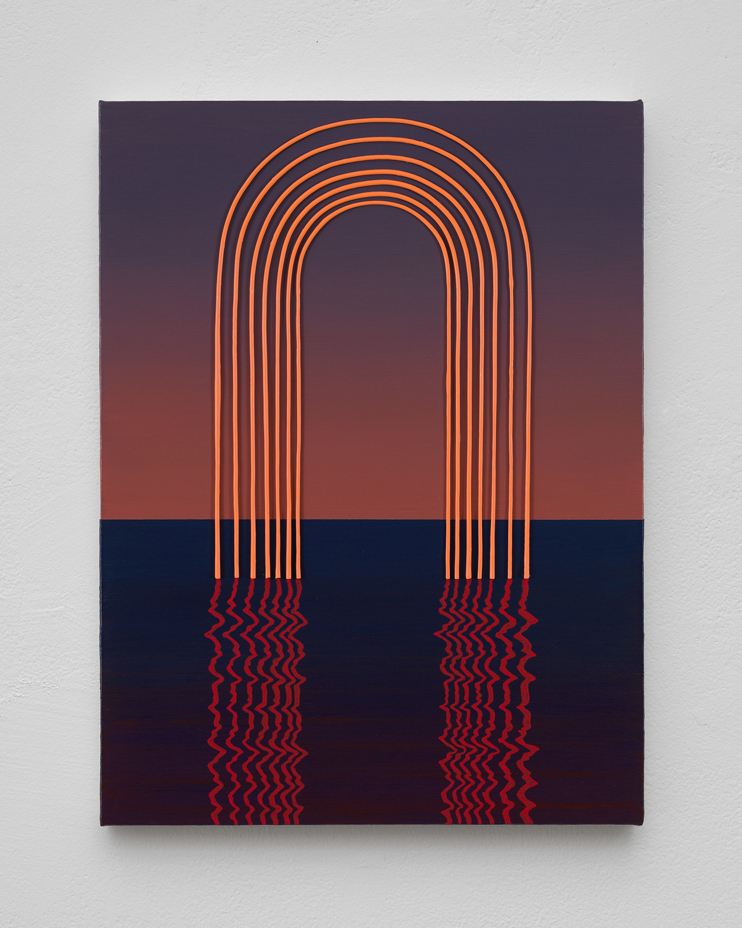 Artist Joseph Parra, painting titled Arch Dusk