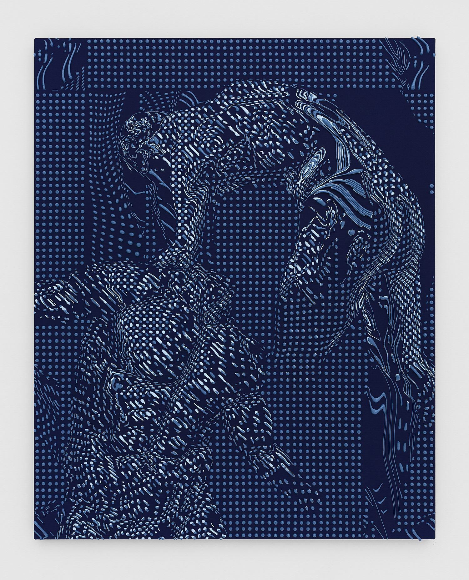 Artist Joseph Parra, painting titled Ganymede Encounters Trade in the Ninth Circle