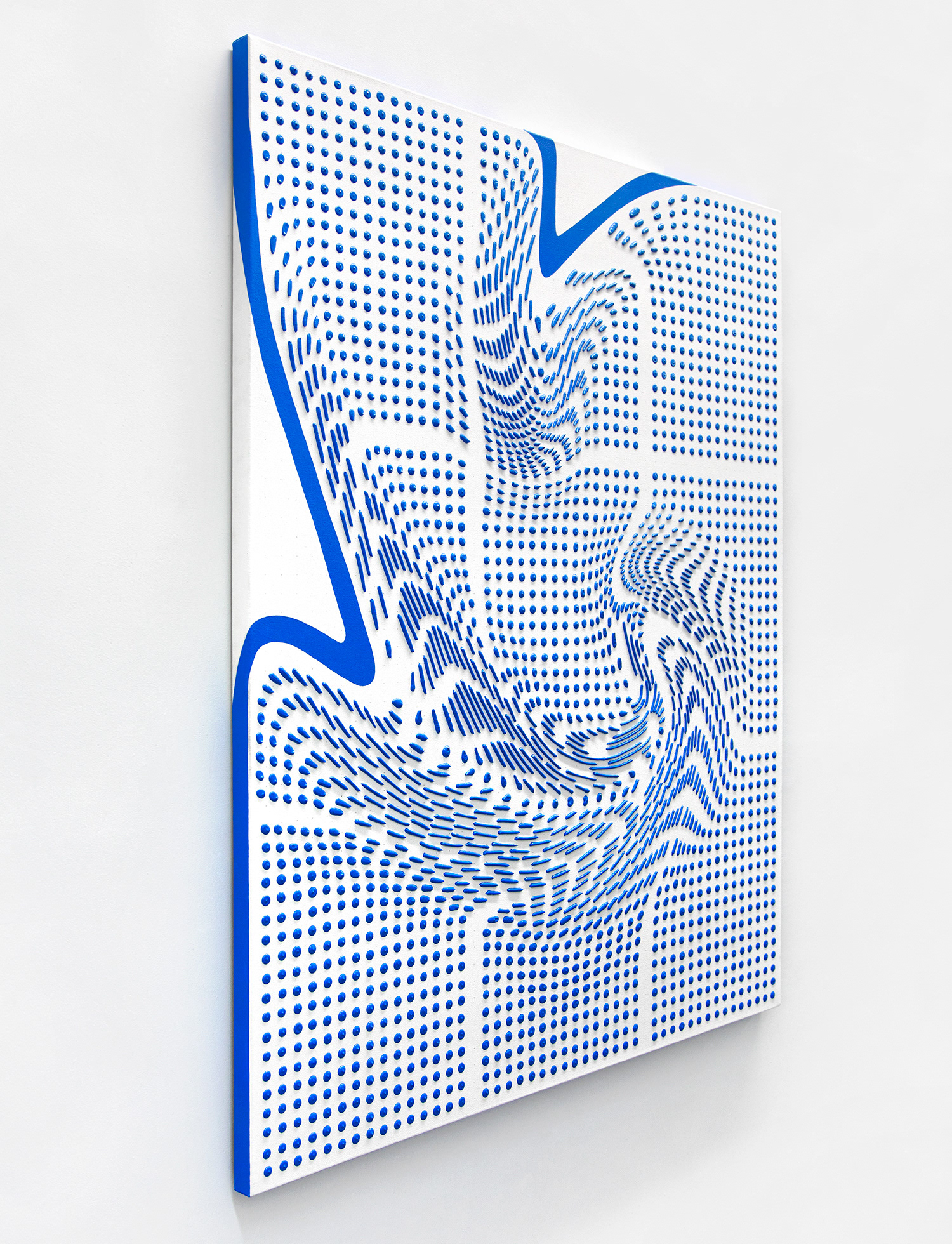 Artist Joseph Parra, Painting titled Grid