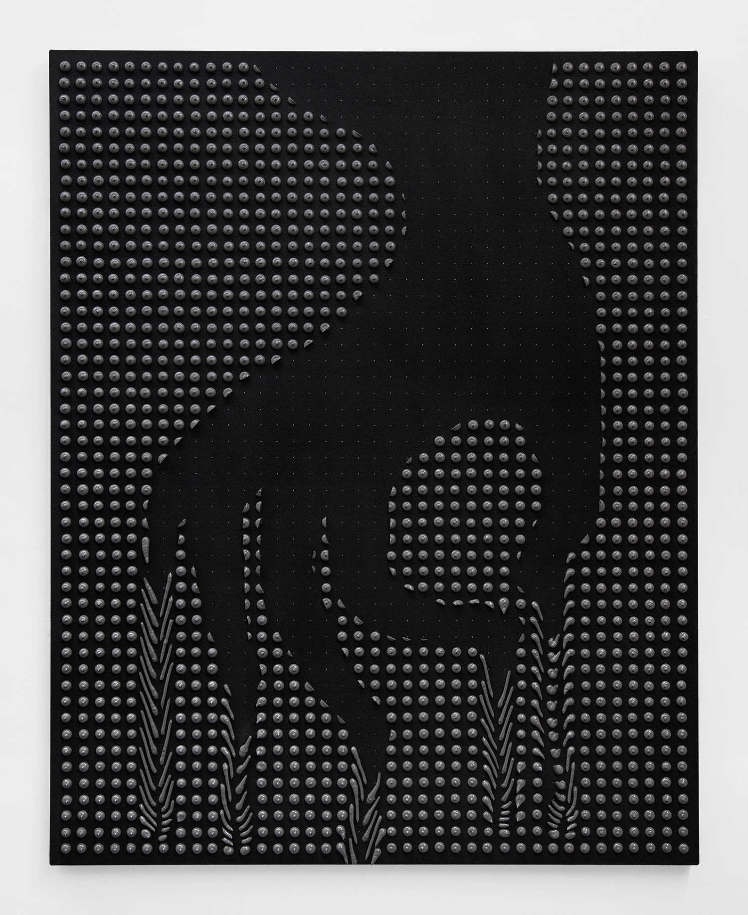 Artist Joseph Parra, painting titled The Game