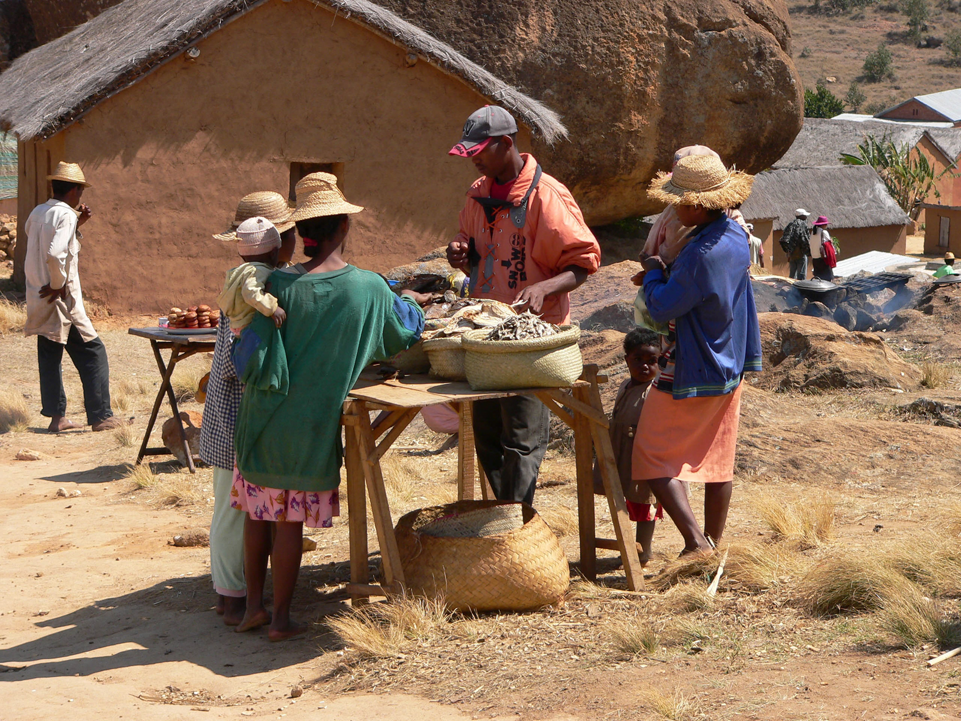Dorfmarkt im zentralen Hochland