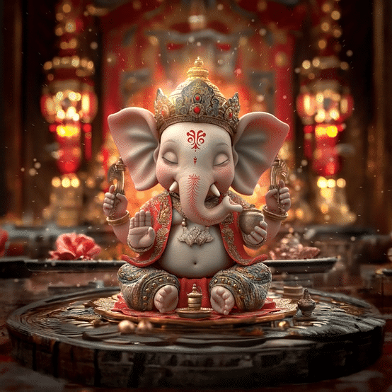 Animated cute Ganesha