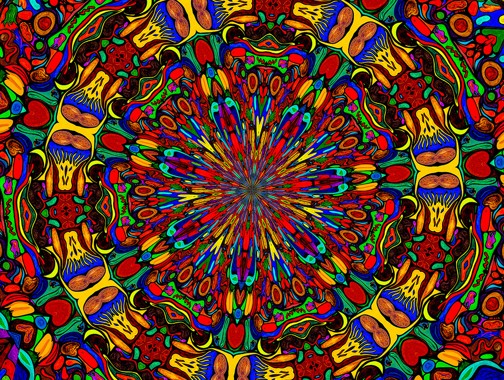 Digitally Modified Original Abstract Painting By Peter Smolenski