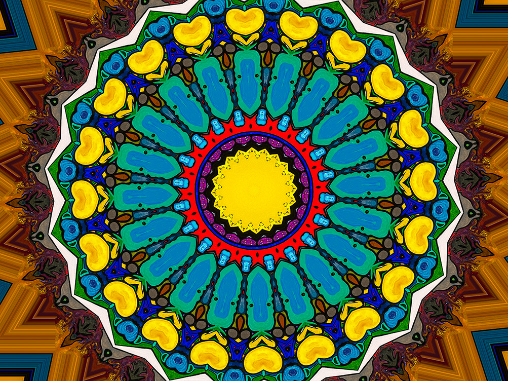 Digitally Modified Original Abstract Painting By Peter Smolenski