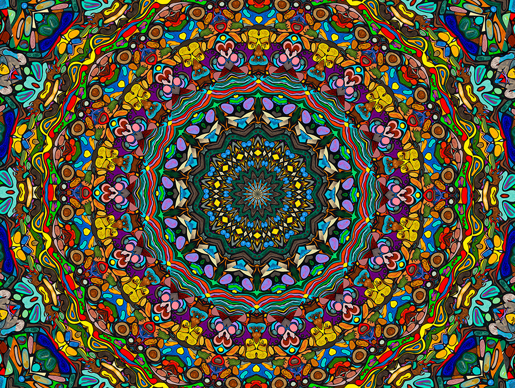 Digitally Modified Original Abstract Painting By Peter Smolenski