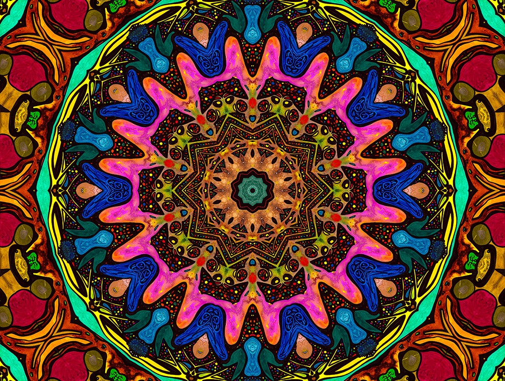 Digitally Modified Original Abstract Painting By Peter Smolenski