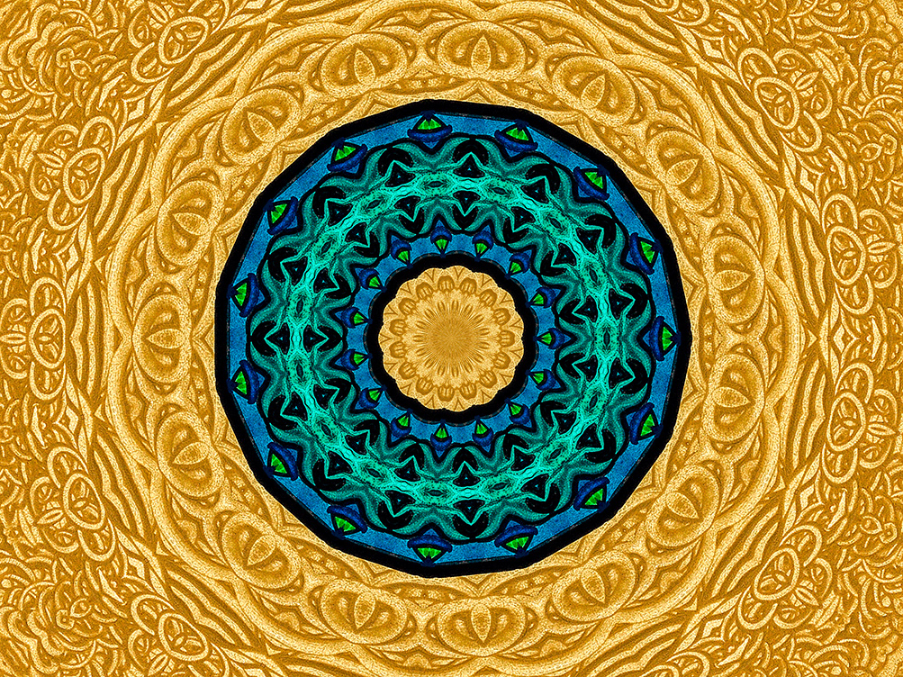 Digitally Modified Original Abstract Painting By Peter Smolenski