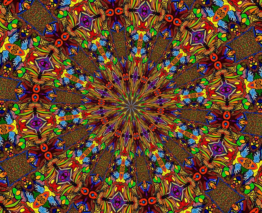 Digitally Modified Original Abstract Painting By Peter Smolenski