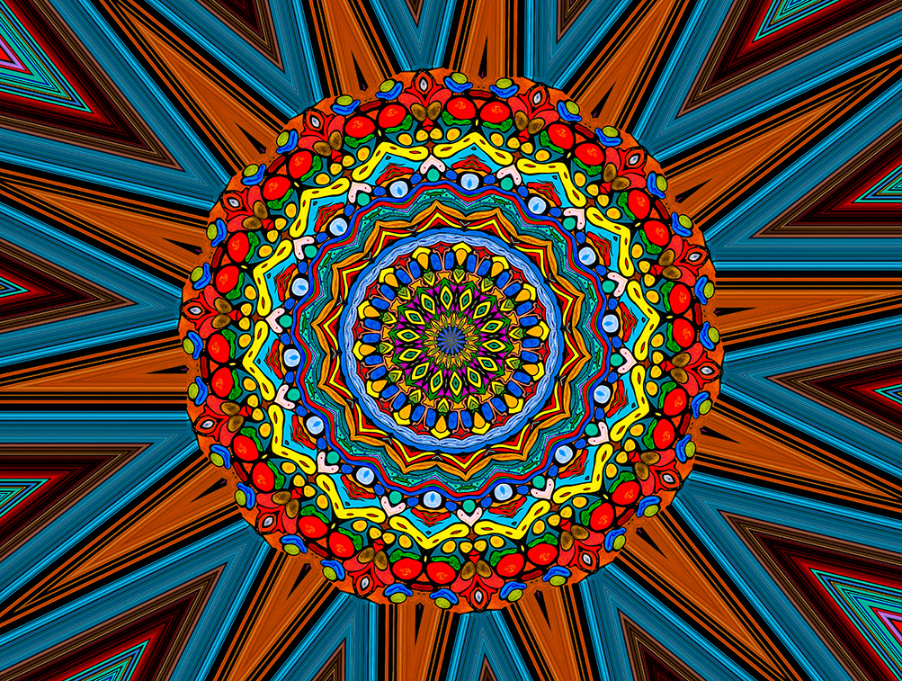Digitally Modified Original Abstract Painting By Peter Smolenski