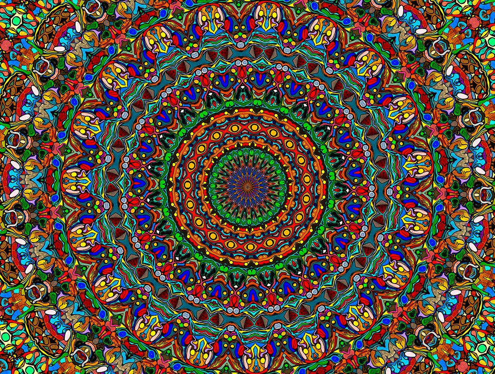 Digitally Modified Original Abstract Painting By Peter Smolenski