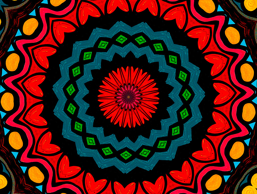 Digitally Modified Original Abstract Painting By Peter Smolenski