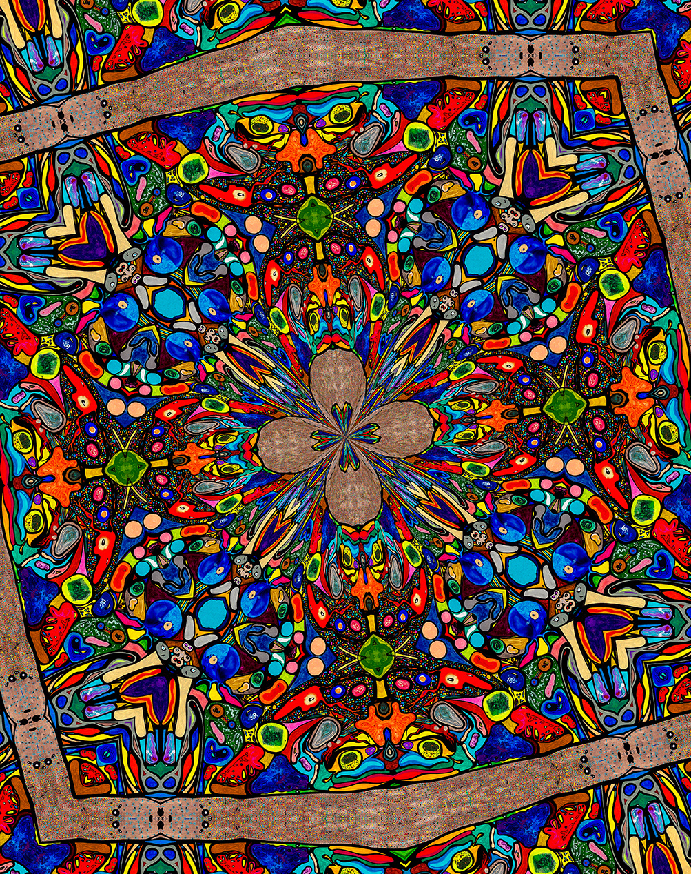 Digitally Modified Original Abstract Painting By Peter Smolenski