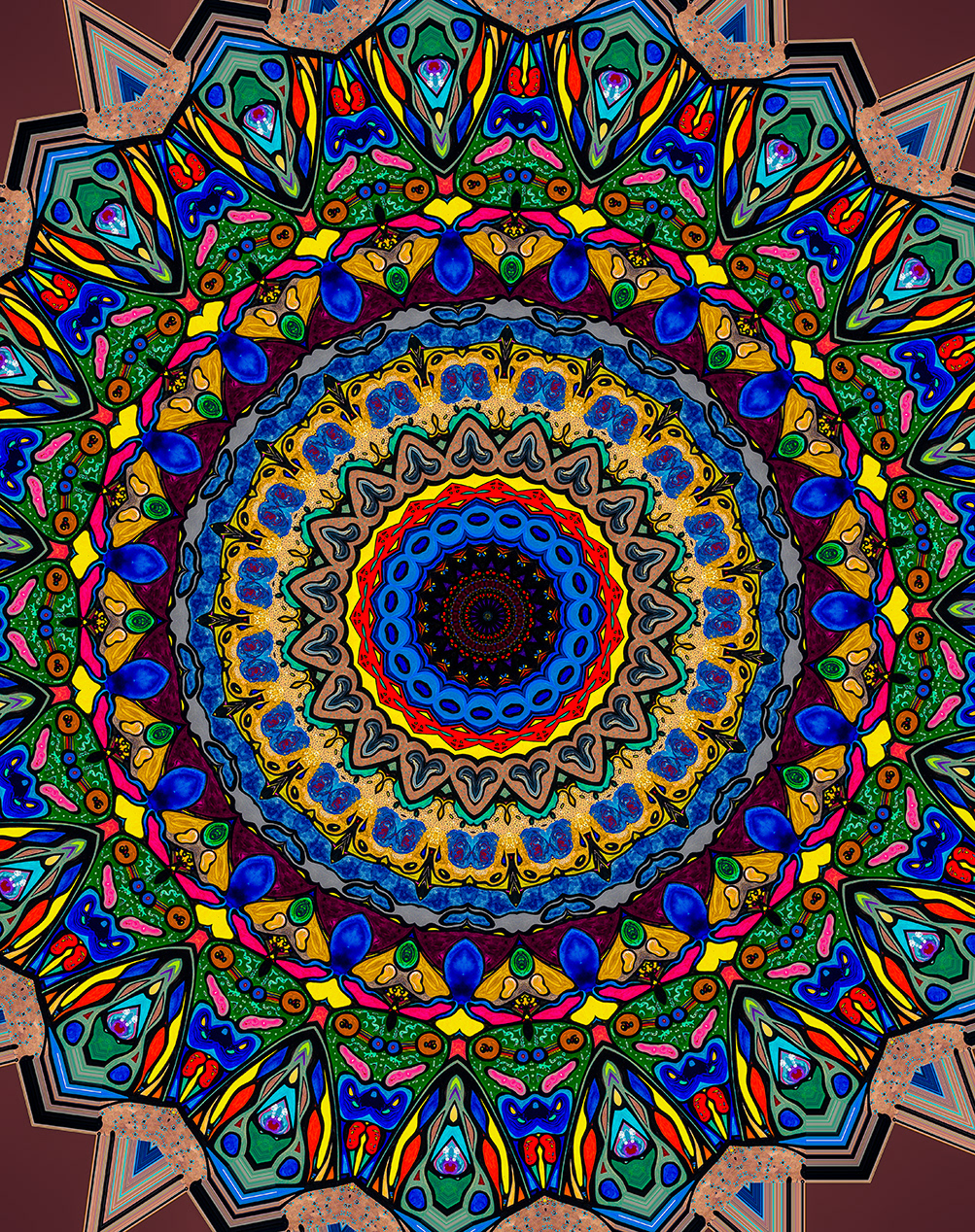 Digitally Modified Original Abstract Painting By Peter Smolenski