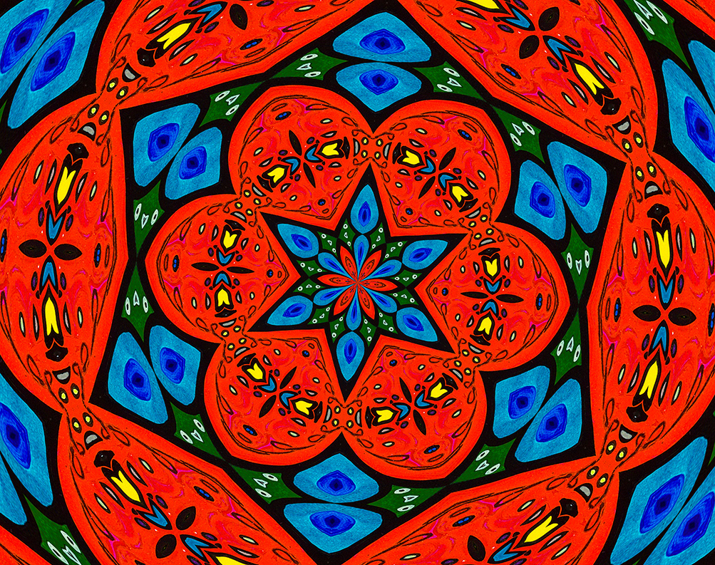 Digitally Modified Original Abstract Painting By Peter Smolenski