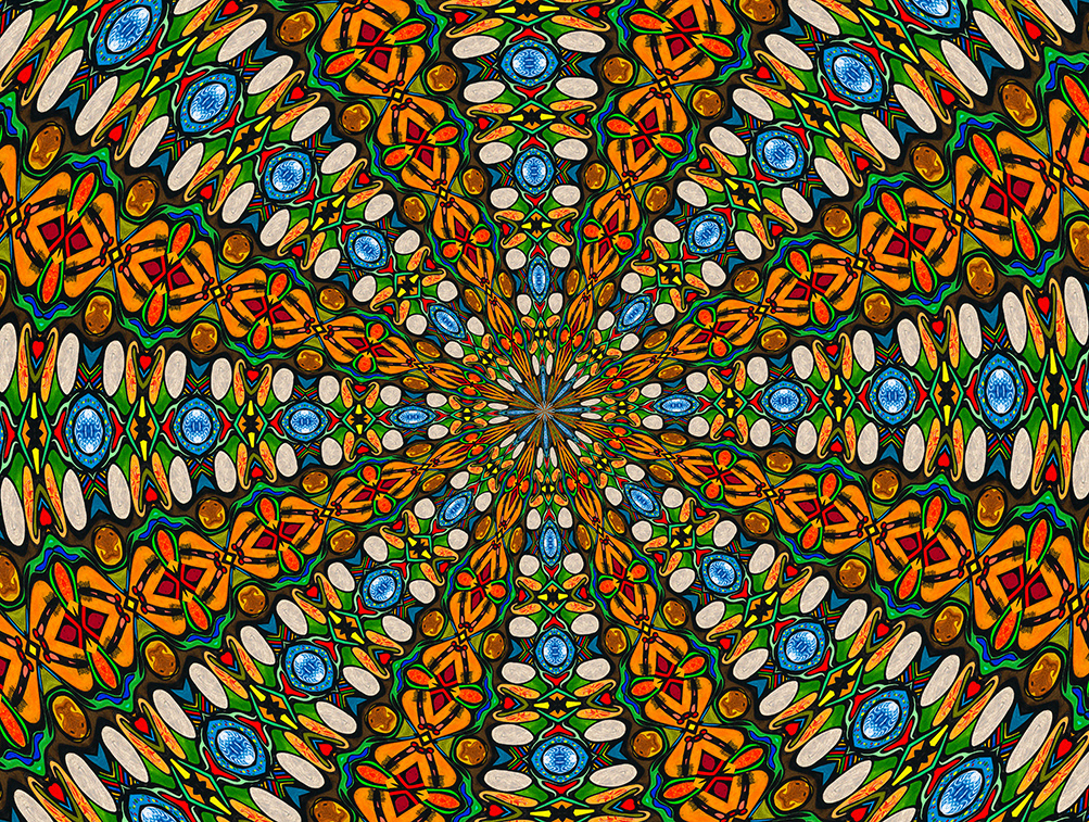 Digitally Modified Original Abstract Painting By Peter Smolenski