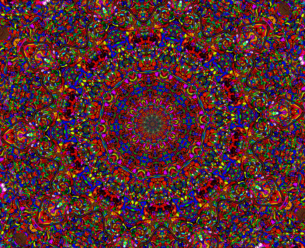 Digitally Modified Original Abstract Painting By Peter Smolenski