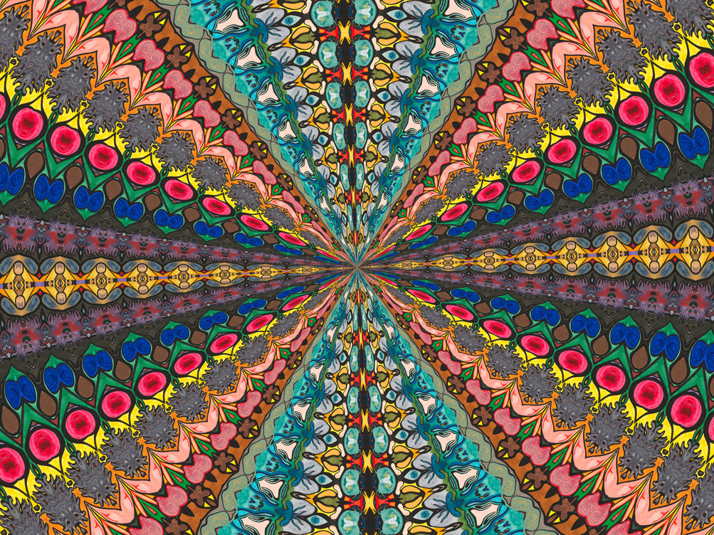 Digitally Modified Original Abstract Painting By Peter Smolenski
