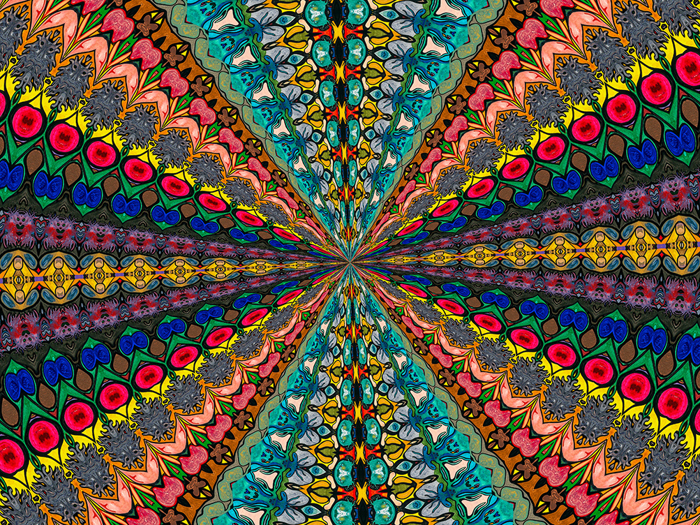 Digitally Modified Original Abstract Painting By Peter Smolenski