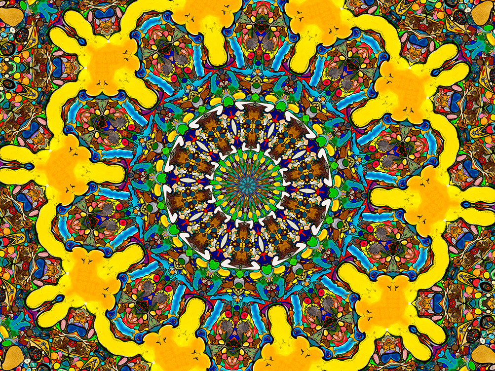 Digitally Modified Original Abstract Painting By Peter Smolenski