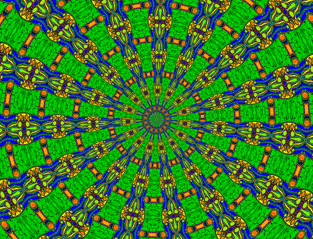Digitally Modified Original Abstract Painting By Peter Smolenski