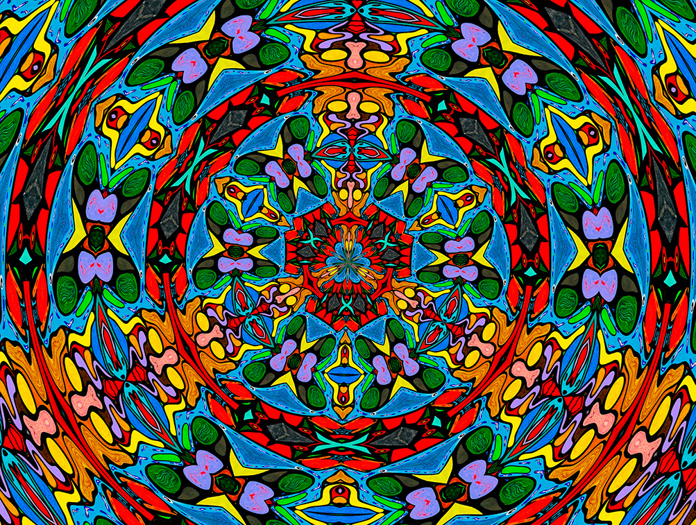 Digitally Modified Original Abstract Painting By Peter Smolenski
