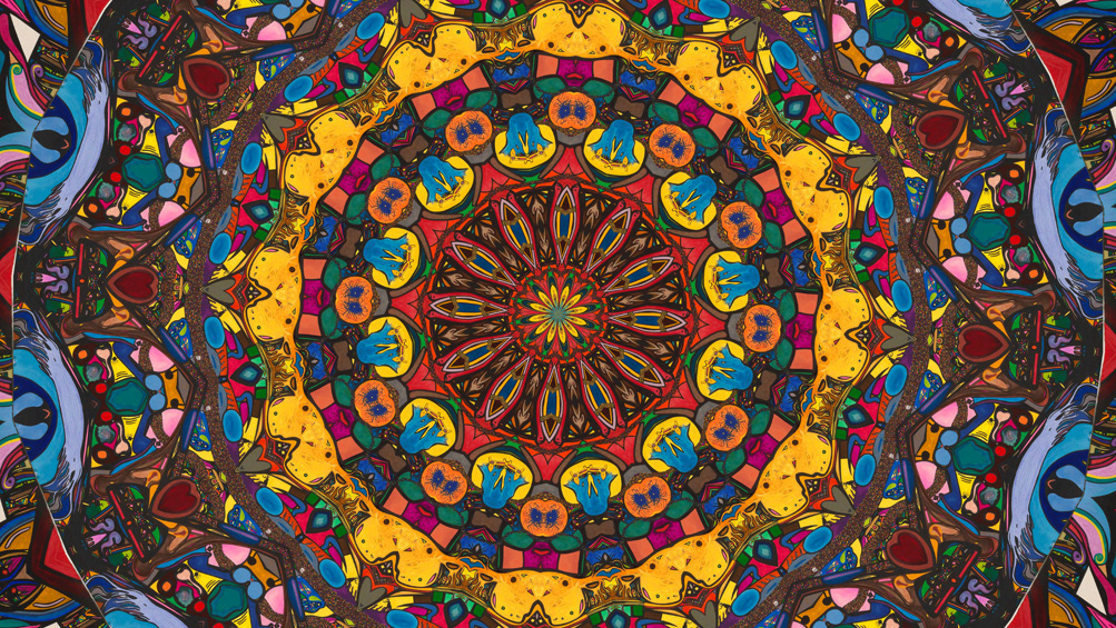 Digitally Modified Original Abstract Painting By Peter Smolenski