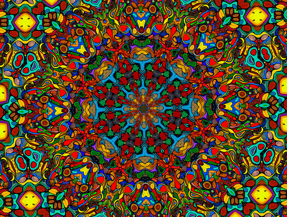 Digitally Modified Original Abstract Painting By Peter Smolenski