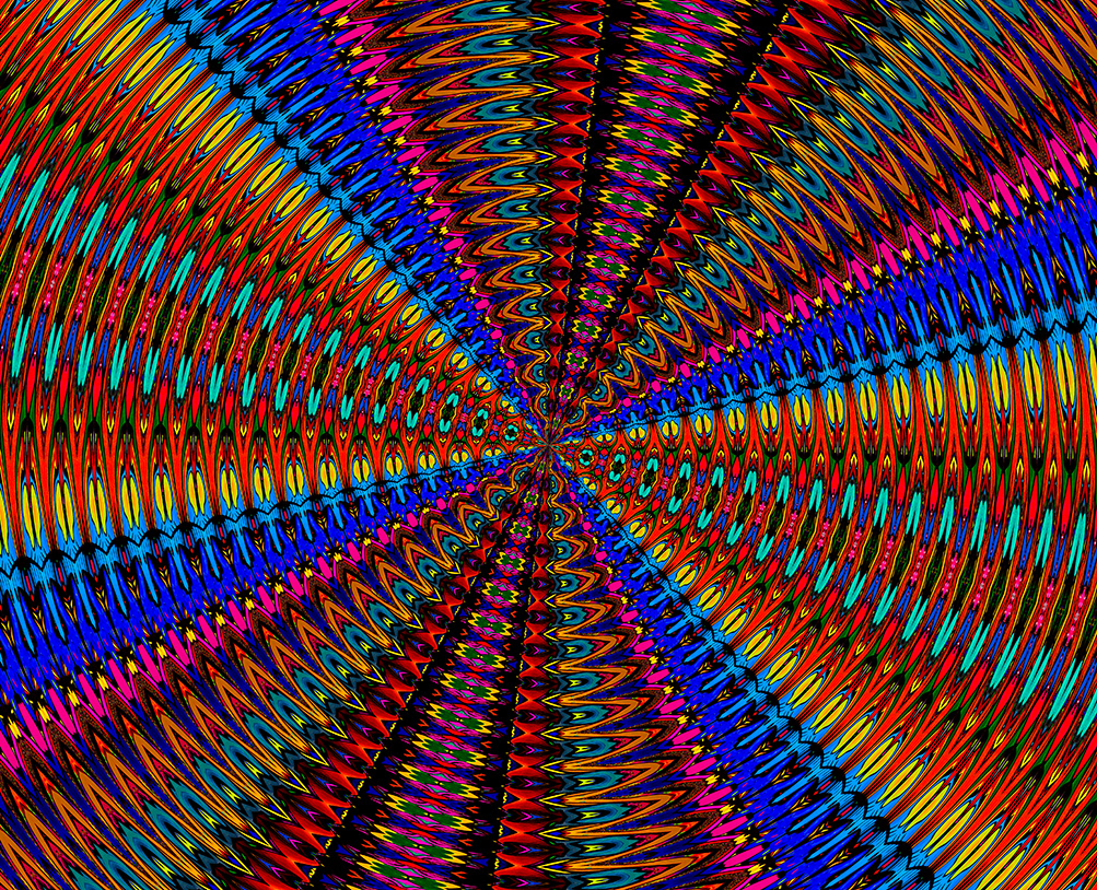 Digitally Modified Original Abstract Painting By Peter Smolenski