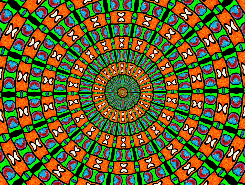 Digitally Modified Original Abstract Painting By Peter Smolenski