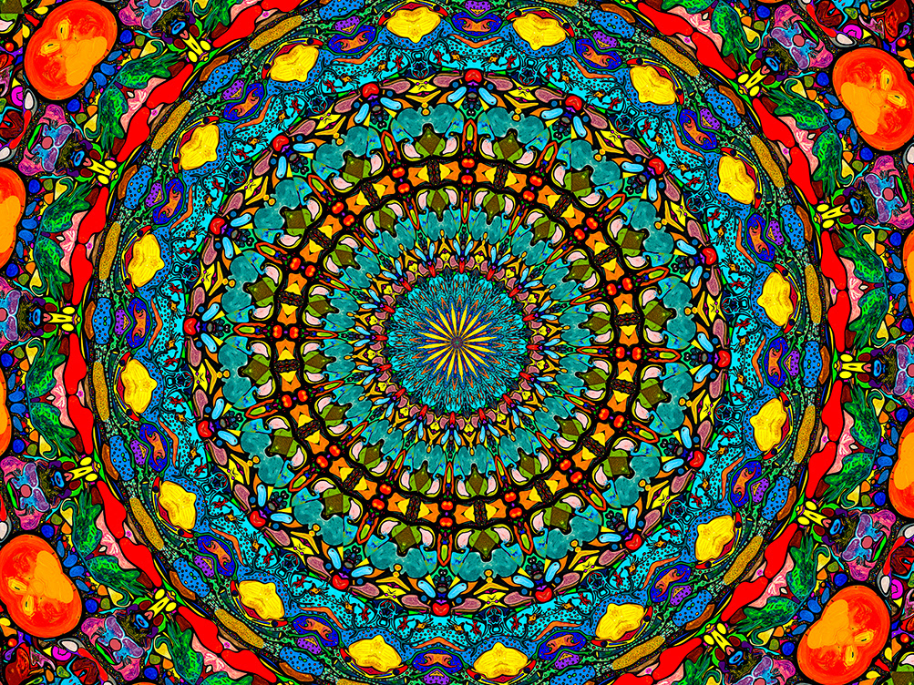 Digitally Modified Original Abstract Painting By Peter Smolenski