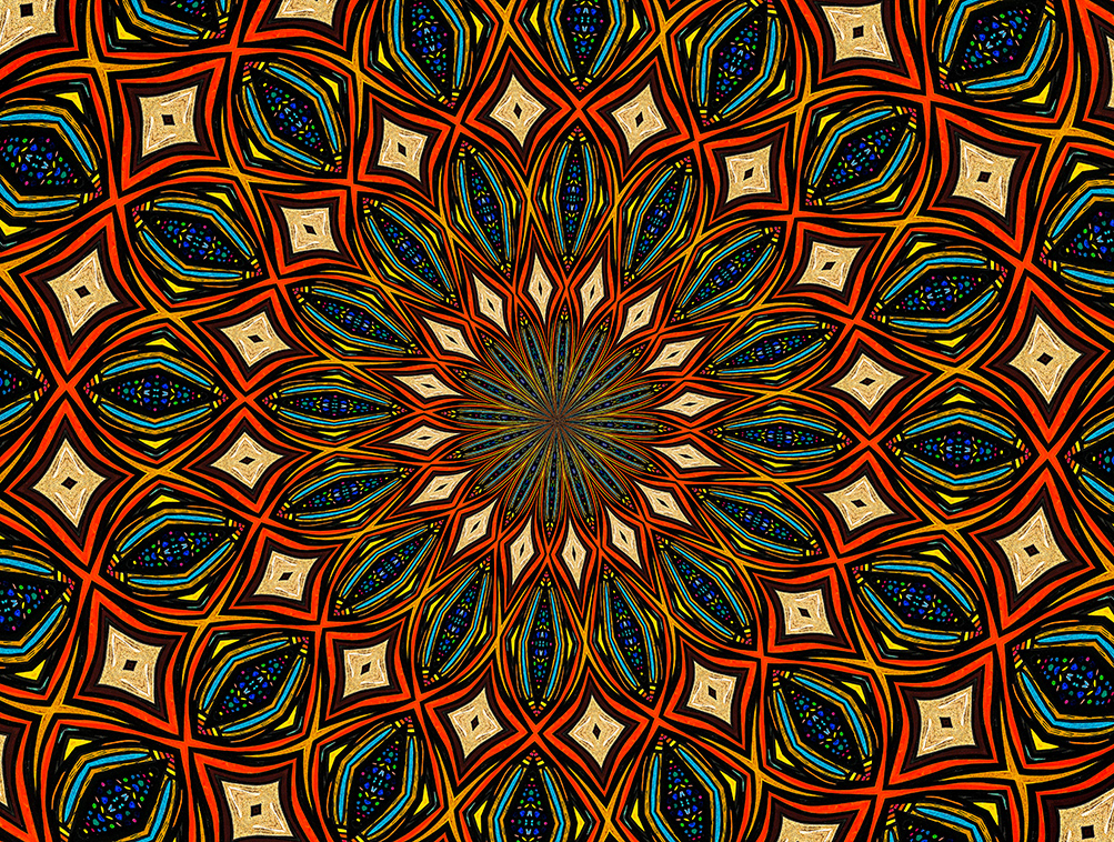 Digitally Modified Original Abstract Painting By Peter Smolenski