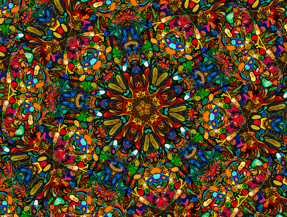 Digitally Modified Original Abstract Painting By Peter Smolenski