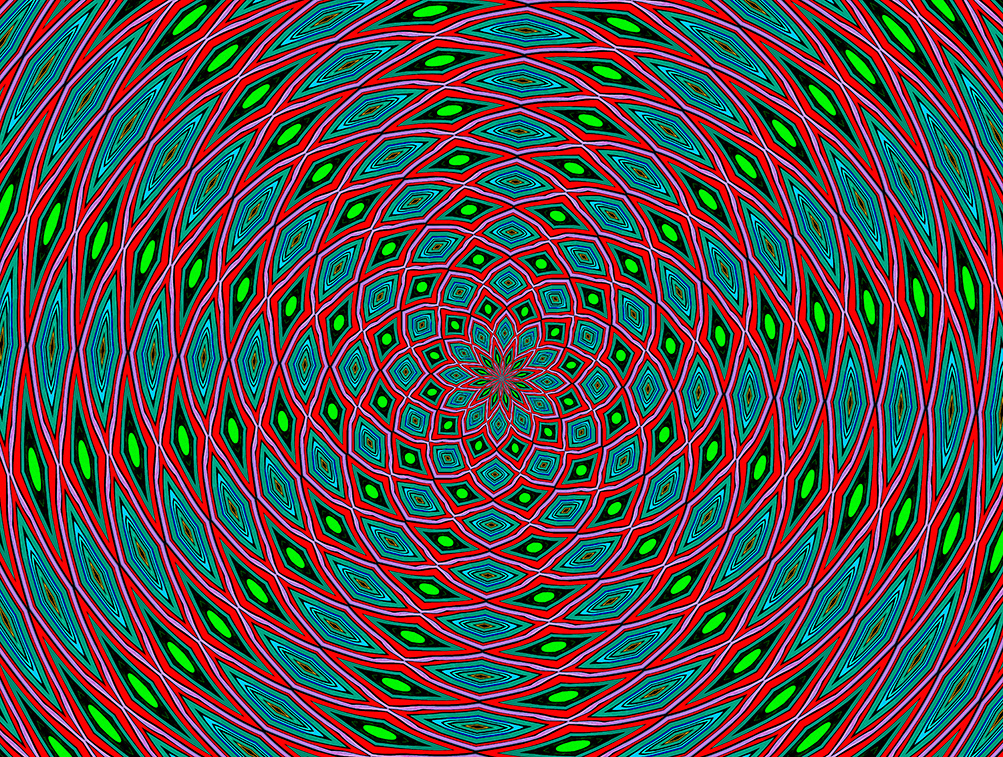 Digitally Modified Original Abstract Painting By Peter Smolenski