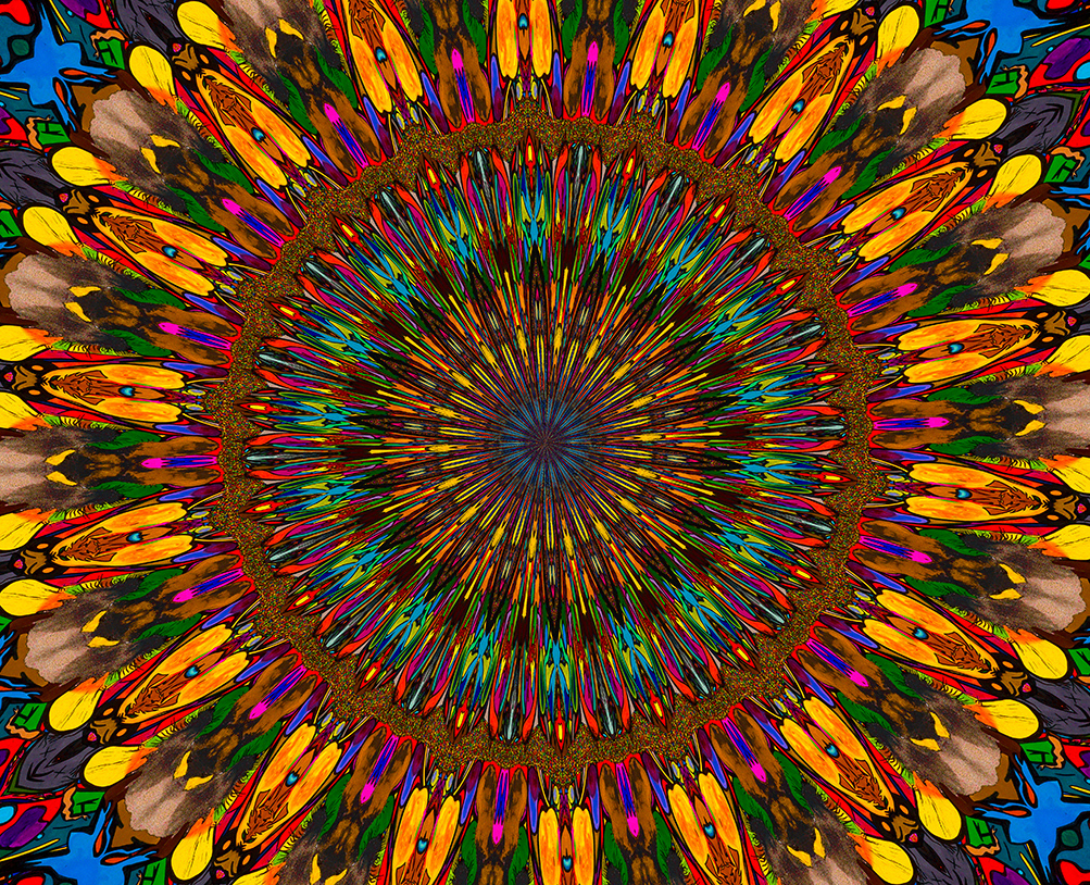 Digitally Modified Original Abstract Painting By Peter Smolenski