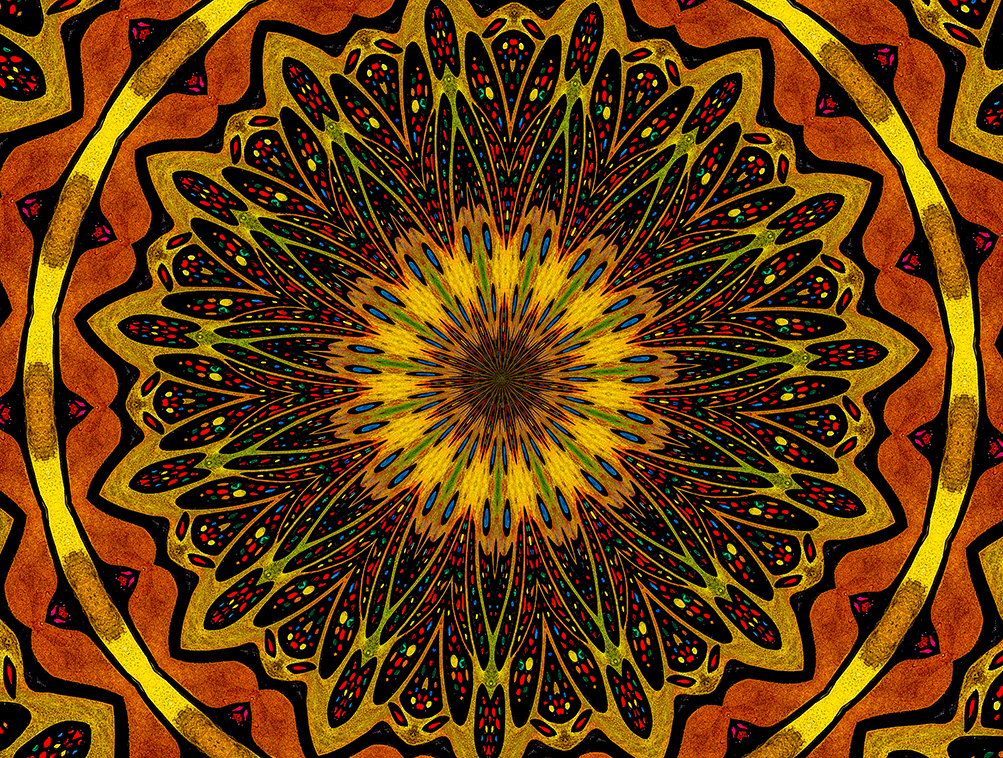Digitally Modified Original Abstract Painting By Peter Smolenski