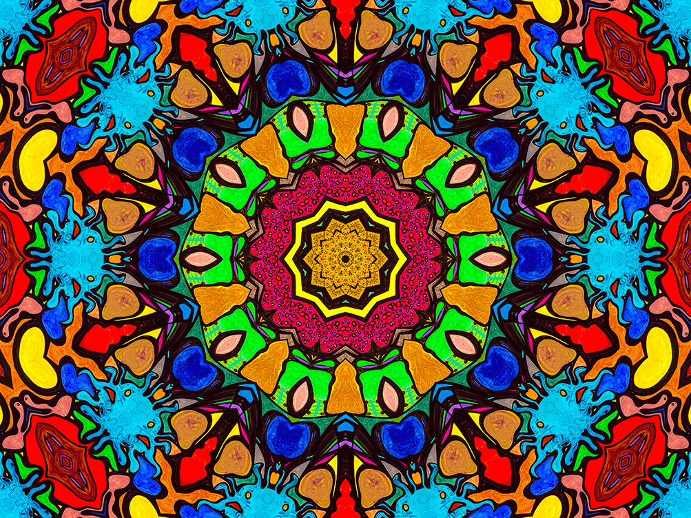 Digitally Modified Original Abstract Painting By Peter Smolenski